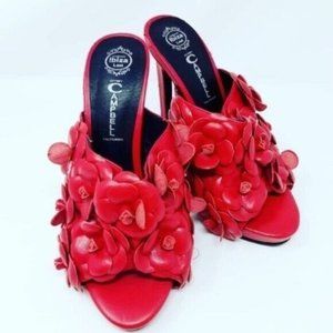 Jeffrey Campbell Red Floral Heels